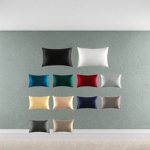 Funda de Almohada de Seda Satén 100% Natural de Lujo, Suave, 30mm Momme, Diseño Sólido, No Tóxica, Personalizable, Estilo Moderno, para Hogar, Hotel, Cuidado del Cabello - Product Image 2