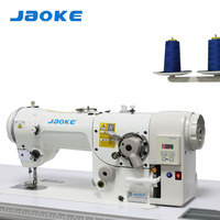 Machine à coudre industrielle JAOKE pour le style 2284, haute vitesse, zigzag, plate, à moteur, avec point triangulaire et chevron