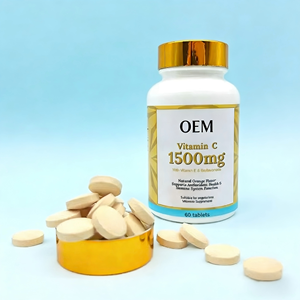 ODM ויטמין <span class=keywords><strong>C</strong></span> ו-E טבעי ואורגני, תוסף תזונה טבעוני למבוגרים לבריאות ויופי, 60 כמוסות, בקבוק - Product Image 1