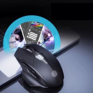 X510 2.4g Rechargeable Wireless Mouse Mute Typc-c Display Battery Capacity Mouse Optical Mice <b>Gaming</b> Usb Nano Receiver - Product Image 2