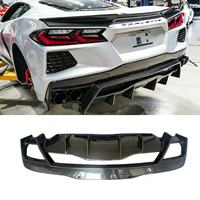 Nouveau diffuseur arrière en fibre de carbone sèche de haute qualité, ajustement parfait, installation facile pour Corvette C8, style AD, lèvre de pare-chocs