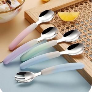 Modern Style 304 Stainless Steel Silverware Set Reusable Restaurant Korean Spoon Dinner Fork for Business Gifts Weddings - Product Image 5