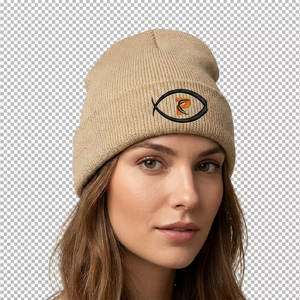 Super Quality 100% Acrylic Winter Warm Custom <b>Knitted</b> Beanie Hat with Custom Logo Unisex Adults Outdoor Ski Sports - Product Image 3