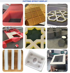 Couteau oscillant couteau pneumatique pour panneaux de mousse acoustique joint PTFE caoutchouc verre EVA panneau fibre CNC machine de découpe - Product Image 6