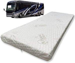 Truck Camper RV Travel Visco Gel Memory Foam Bunk Mattress Replacement Comfortable Travel Trailer CertiPUR-US
