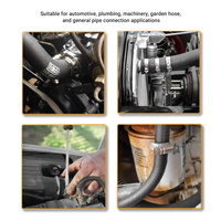 Vente directe usine – Collier de serrage en acier inoxydable de type allemand DIN3017, non perforé, à vis sans fin, pour raccord de tuyau de voiture