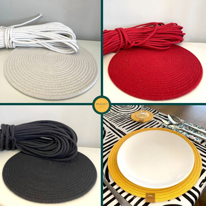 Cordón <span class=keywords><strong>de</strong></span> Macramé <span class=keywords><strong>de</strong></span> Algodón Trenzado en Zig Zag <span class=keywords><strong>de</strong></span> 5.5-6mm, Hilo Boho para Cestas, <span class=keywords><strong>Cuerda</strong></span> Decorativa para Coser y Decorar el Hogar - Product Image 3