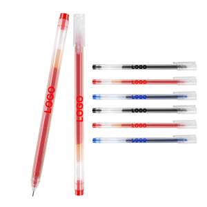 Wholesale Bulk Large Capacity Gel Black Red Blue Ink <b>Pen</b> with Custom Logo Printing for Signature Business Office School - Product Image 1