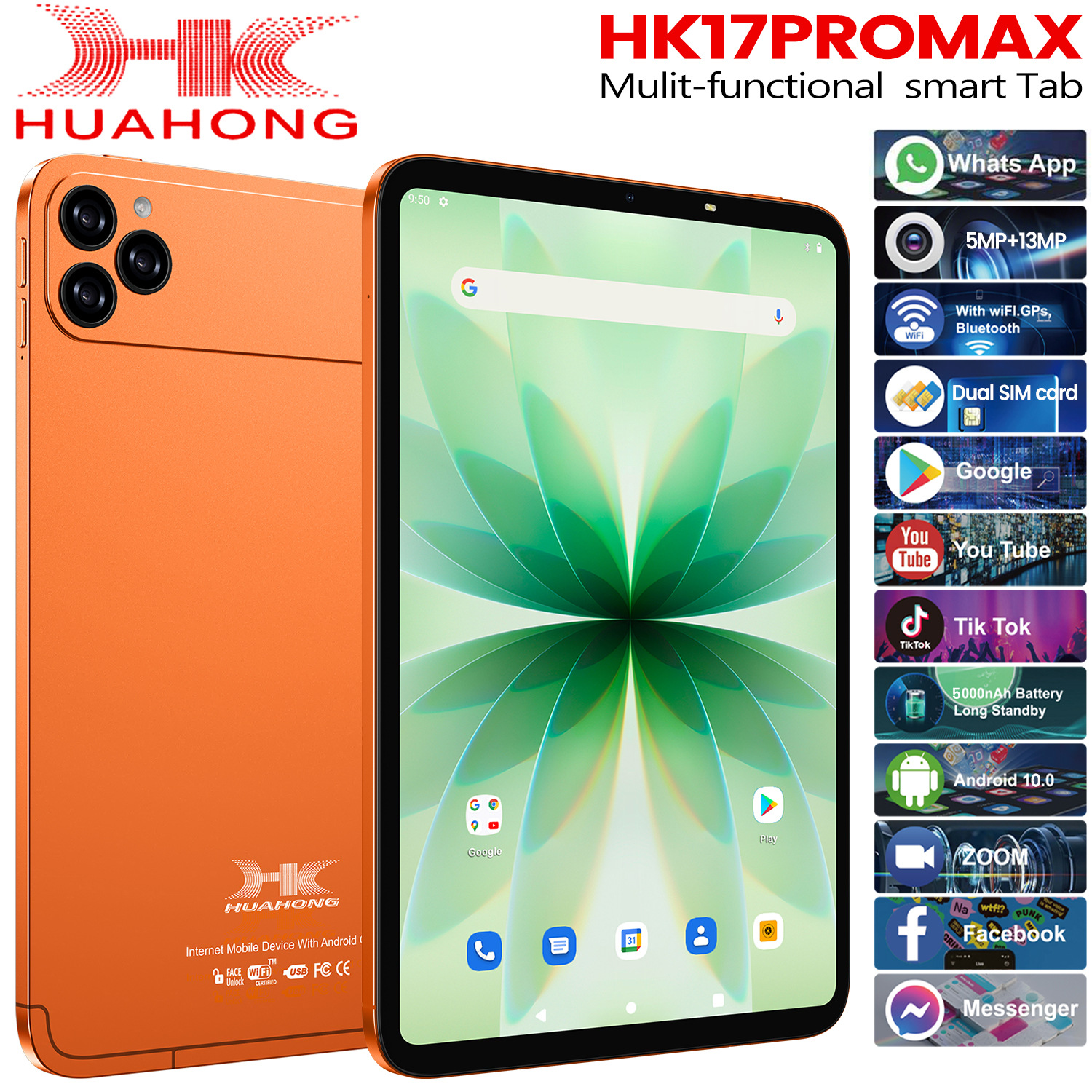 Tablette PC Hk17 promax-hermes orange version eurasie-africaine