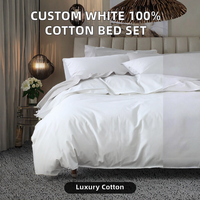 Vente en gros d'usine, draps de lit en coton 100% blanc uni, tissés sur mesure, pliés, pour hôpital, hôtel de luxe