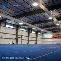 Gimnasio con Estructura de Acero Resistente, Techo y Sistema de Paredes Aisladas, Pabellón Deportivo Prefabricado para Uso en Todo Tipo de Clima
