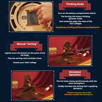 Rompecabezas 3D Interactivo del Sombrero Seleccionador de Harry Potter, Bloques de Construcción de Madera, Juguetes de Modelismo para Niños, Regalos y Decoración