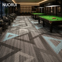Tapis commercial imprimé en polyester résistant aux taches, design rétro, pour table de billard, salle de billard, salle de snooker et salle de jeux