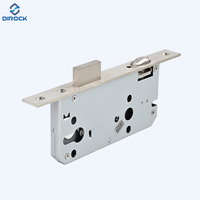 Norme européenne Serrure à guillotine centrale de 85mm Loquet à rouleau en acier inoxydable Serrure à mortaise pour l'architecture