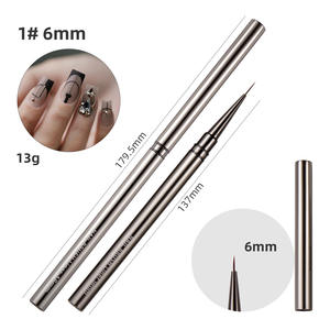 Nail Art Liner Brosses Poignée en Métal <span class=keywords><strong>Dessin</strong></span> Lignes Stylos - Product Image 4