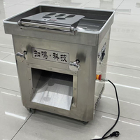 Nouvelle machine à découper la viande automatique commerciale, acier inoxydable 304, trancheuse et hachoir à viande multifonction, capacité de 800 kg/h pour l'alimentation