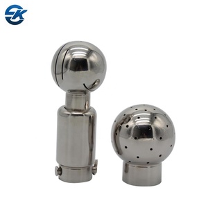 Sıhhi paslanmaz çelik SS304 SS316L civatalı temizleme topu ile döner meme ve sabit sprey top tipi - Product Image 4