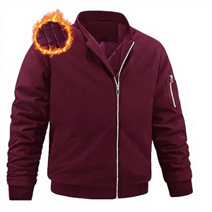 Unisex Winter Bomber <b>Jacket</b> Windproof Warm Full Zipper Outerwear Formal Flight <b>Jacket</b> With Pockets Camouflage Button Coat Top - Product Image 2