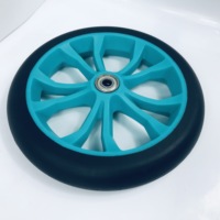 Roues de patins à roulettes en plastique de 7 pouces en PU, style course, effet carbone, pour la vitesse