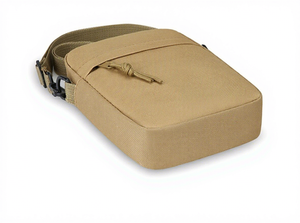 Sacs bandoulière messager tendance en gros pour hommes et femmes, usage quotidien, fermeture éclair, style sling noir - Product Image 6