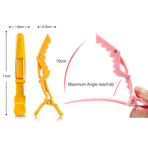 Salon <span class=keywords><strong>hair</strong></span> <span class=keywords><strong>clip</strong></span> mini professionale per parrucchiere gator <span class=keywords><strong>clip</strong></span> No-Trace Logo personalizzato ragazze fermagli per capelli - Product Image 5