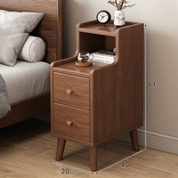 Vente directe d'usine, table de chevet, composition physique globale, bois massif, armoire de chevet