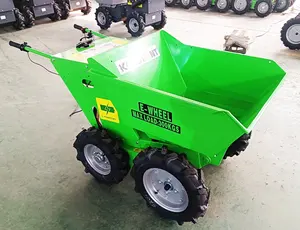 Frete Grátis Hot Selling Hydraulic Dump Mini Barrow Bateria Elétrica Buggy Dumper Concrete Mortar Construction Farm use