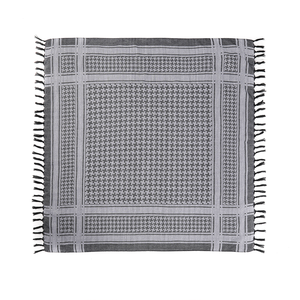 男性女性のためのタッセルネックヘッドラップ付きケフィエ100% コットンシェマー戦術砂漠スカーフ - Product Image 3