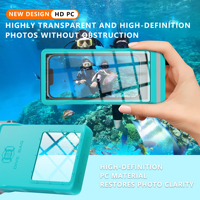Offre Spéciale givré Transparent IP68 étanche 7 pouces sac de téléphone de plongée universel pour IPhone/Samsung/Xiaomi/Huawei/Google/Motorola