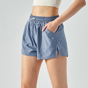 Pantaloncini sportivi estivi con tasche da ragazza ad asciugatura rapida <span class=keywords><strong>pantaloni</strong></span> Fitness da corsa a vita alta pantaloncini da <span class=keywords><strong>Yoga</strong></span> pantaloncini da allenamento - Product Image 1