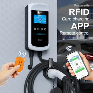 Cargador de Pared para Vehículos Eléctricos Feyree de 22kW con DLB Trifásico GBT 32A Ajustable para Uso Doméstico, Estación de Carga para Vehículos Eléctricos con RFID - Product Image 3