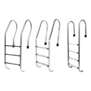 316 Stainless Steel Inground Commerical 3 Step Swimming Pool Rope Ladder