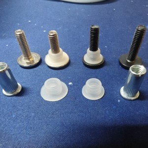 Tornillos de montaje para campana extractora Just de 14 mm con arandelas tipo T, tuercas remachables y tornillos de salida para montaje en vidrio curvo - Product Image 2