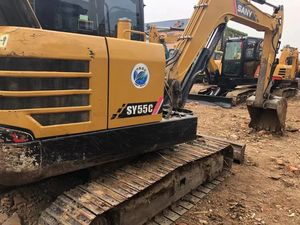 เครื่องยนต์ไฮดรอลิคตีนตะขาบดีเซล SY55C Sany มือสองแบรนด์จีนสภาพการทำงานที่ดีเยี่ยมปั๊มเกียร์เครื่องยนต์ PLC - Product Image 3