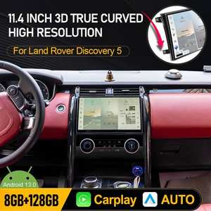 Radio <span class=keywords><strong>Multimedia</strong></span> para Auto Android de 11.4 Pulgadas para Land Rover Discovery 5 LR5 L462 2017-2020, Reproductor con Pantalla Curva Real, Sistema Dual, CarPlay - Product Image 1