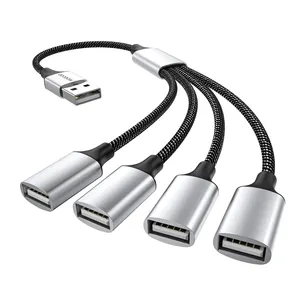 USB至4 USB母2.0 OTG分路器线转换器usb