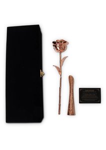 Rose Golden Flower Dipped Real Natural 24K Gold Plated Golden Rose <b>Decorative</b> Rose Figurine <b>Valentine</b> Anniversary Gift - Product Image 2