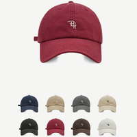 Gorra de Béisbol Unisex con Bordado de Letras RH, Estilo Vintage Lavado, Ajustable, para Deportes al Aire Libre, con Logotipo Personalizado
