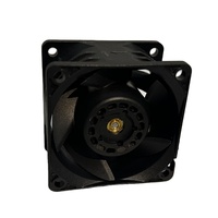 Ventilateur axial CC haute vitesse 6038 de 2,5 pouces, 60x60x38mm, 12V 24V 48V pour serveur à haute pression statique, télécommunications et redresseur
