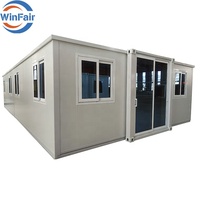 WinFair Préfabriqué Nouveau Design 40 Pieds Export Premium Préfabriqué Pliant Extensible Conteneur Maison Hut Hurricane pour l'Europe