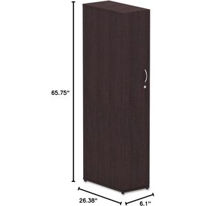 Armario portátil Alera Valencia Series Espresso 11.88w X 22.78d X 65h - Product Image 4