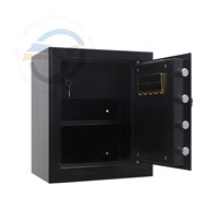 Coffre-fort silencieux Weichi en acier pour bureau à domicile, avec serrure à clé, code électronique et multiples clés, pour table de chevet ou fixation murale