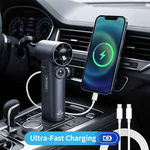 7500 RPM High Speed Portable <b>Handheld</b> <b>Fan</b> 60000mAh Battery Rechargeable Turbo <b>Fan</b> with Power Bank for Travel Office Outdoor - Product Image 3
