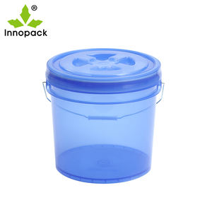 Plástico transparente 12L 13L 15L 16L Cubo de lavado de autos Tambores Cubos y barriles en forma redonda - Product Image 5