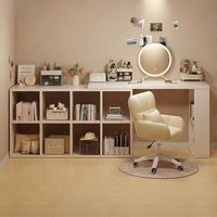 Bureau d'angle en bois blanc en forme de L, moderne, gain de place, écologique, avec tiroir et rangement ouvert, facile à assembler pour les bureaux à domicile et les chambres.