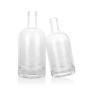 Botella de <span class=keywords><strong>licor</strong></span> de vino con logo personalizado, botella de <span class=keywords><strong>licor</strong></span> de cristal de lujo, 50ml, 100ml, 750ml - Product Image 2