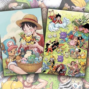 Juego de Mesa PY POKE&ONE PIECED, Caja Ciega Limitada, Tarjeta Pokémon, Personaje Pikachu, Navidad, Niños, POKE, Rayquaza, ArtBoard, Cómic - Product Image 1