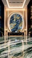 Panneaux muraux sur mesure aspect marbre, système de revêtement en pierre pour façade, pour projets commerciaux, villas, hôtels, décoration intérieure et extérieure