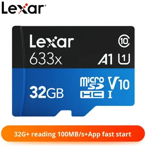 Carte mémoire TF <span class=keywords><strong>Lexar</strong></span> <span class=keywords><strong>633X</strong></span> U3 en plastique bleu 32 Go/64 Go/128 Go/256 Go/512 Go pour enregistreurs de conduite et caméras de surveillance - Product Image 2