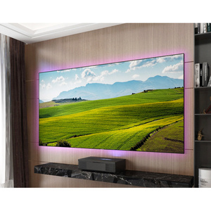 Pantalla de Proyector de Marco Fijo de Tiro Ultra Corto SCREEN PRO de 135/150 Pulgadas, Relación de Aspecto 16:9, Pantalla de Cine 4K HD, Montaje en Pared con Retroiluminación LED - Product Image 4